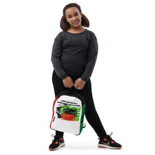 LOOK FOR ME IN A WHIRLWIND Backpack by SobG Designs