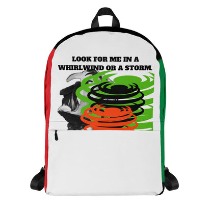 LOOK FOR ME IN A WHIRLWIND Backpack by SobG Designs