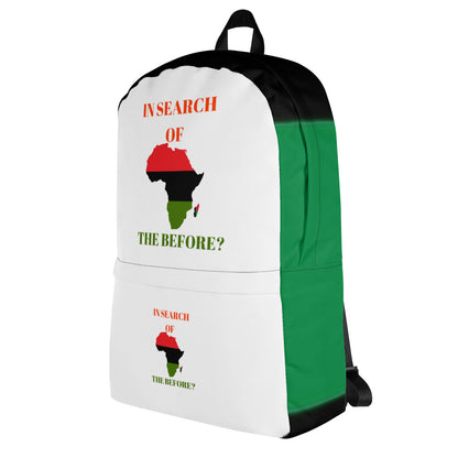 IN SEARCH OF THE BEFORE? Backpack by SobG Designs