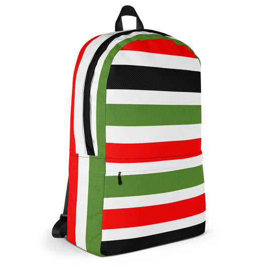 PAN - AFRICAN STRIPE Backpack by SobG Designs
