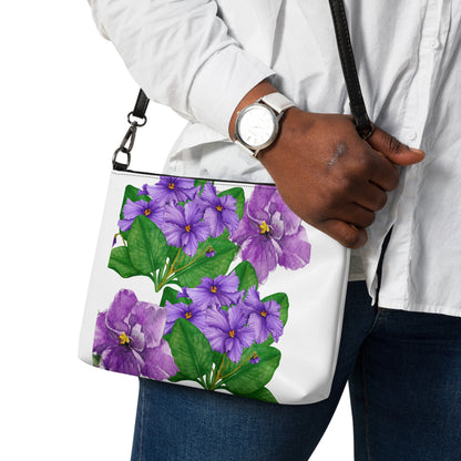 AFRICAN VIOLET Crossbody Bag by SobG Designs