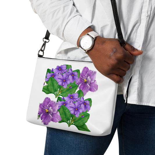 AFRICAN VIOLET Crossbody Bag by SobG Designs