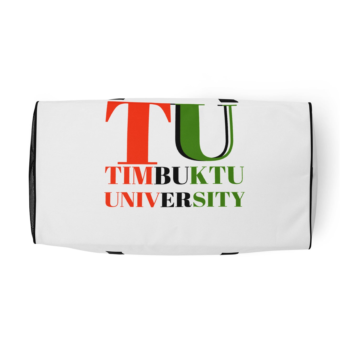 TIMBUKTU UNIVERSITY Duffle Bag by SobG Designs