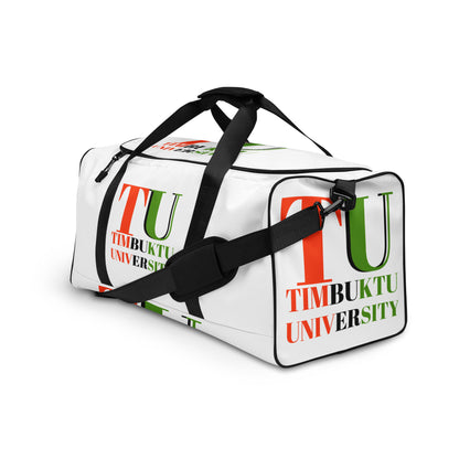 TIMBUKTU UNIVERSITY Duffle Bag by SobG Designs