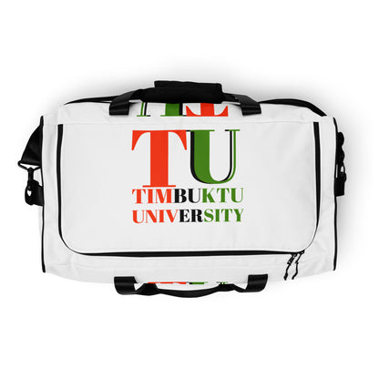 TIMBUKTU UNIVERSITY Duffle Bag by SobG Designs