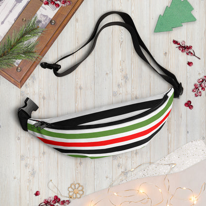 PAN - AFRICAN STRIPE Fanny Pack by SobG Designs