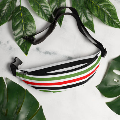 PAN - AFRICAN STRIPE Fanny Pack by SobG Designs