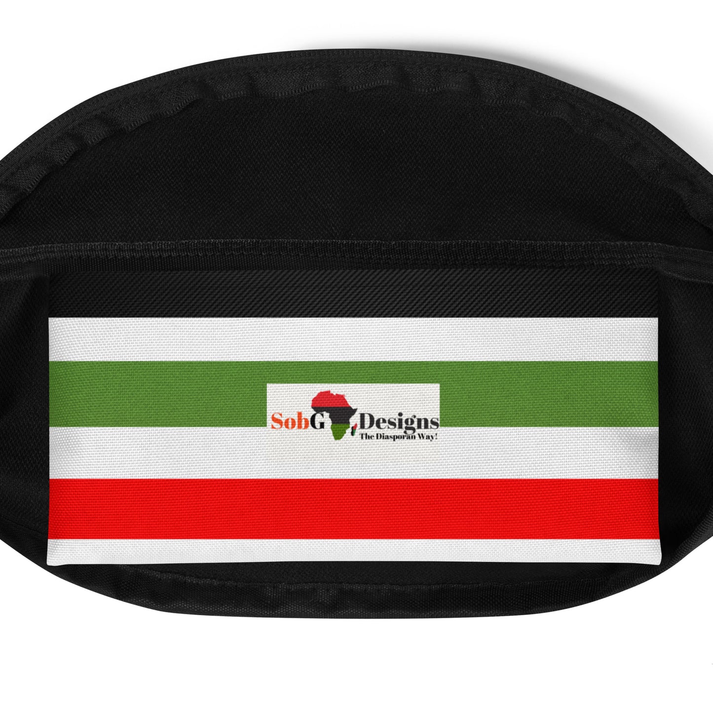 PAN - AFRICAN STRIPE Fanny Pack by SobG Designs