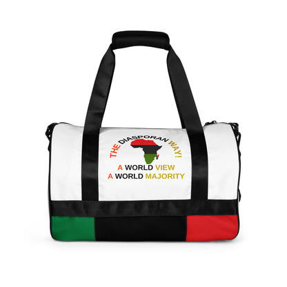 THE DIASPORAN WAY! All-Over Print Gym Bag by SobG Designs