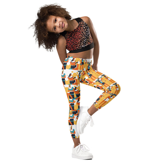THE EGYPTIAN Kid's Leggings by SobG Designs