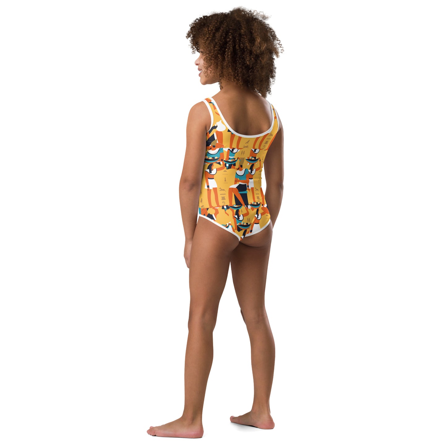 THE EGYPTIAN All-Over Print Kids Swimsuit by SobG Designs