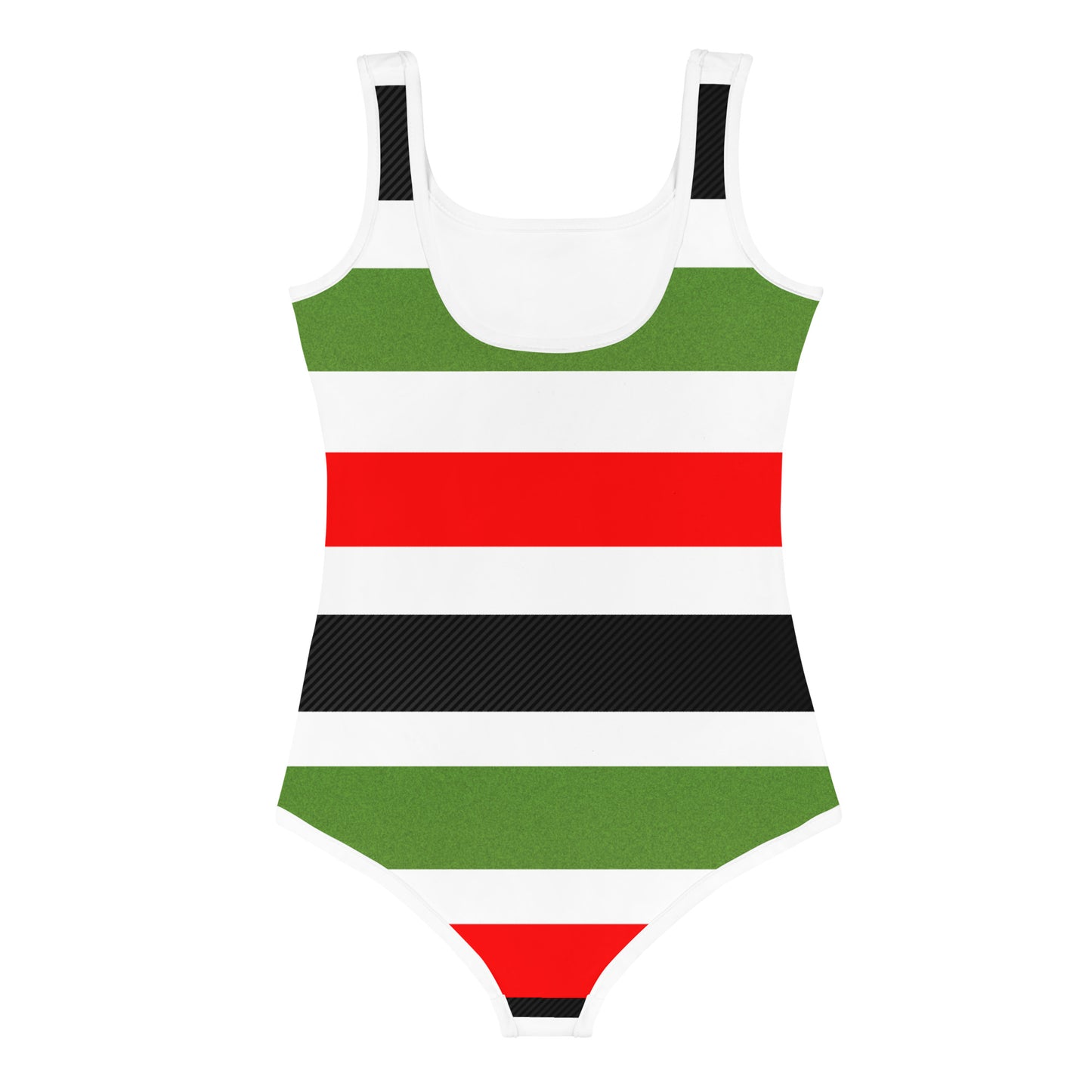 PAN AFRICAN STRIPE All-Over Print Kids Swimsuit by SobG Designs