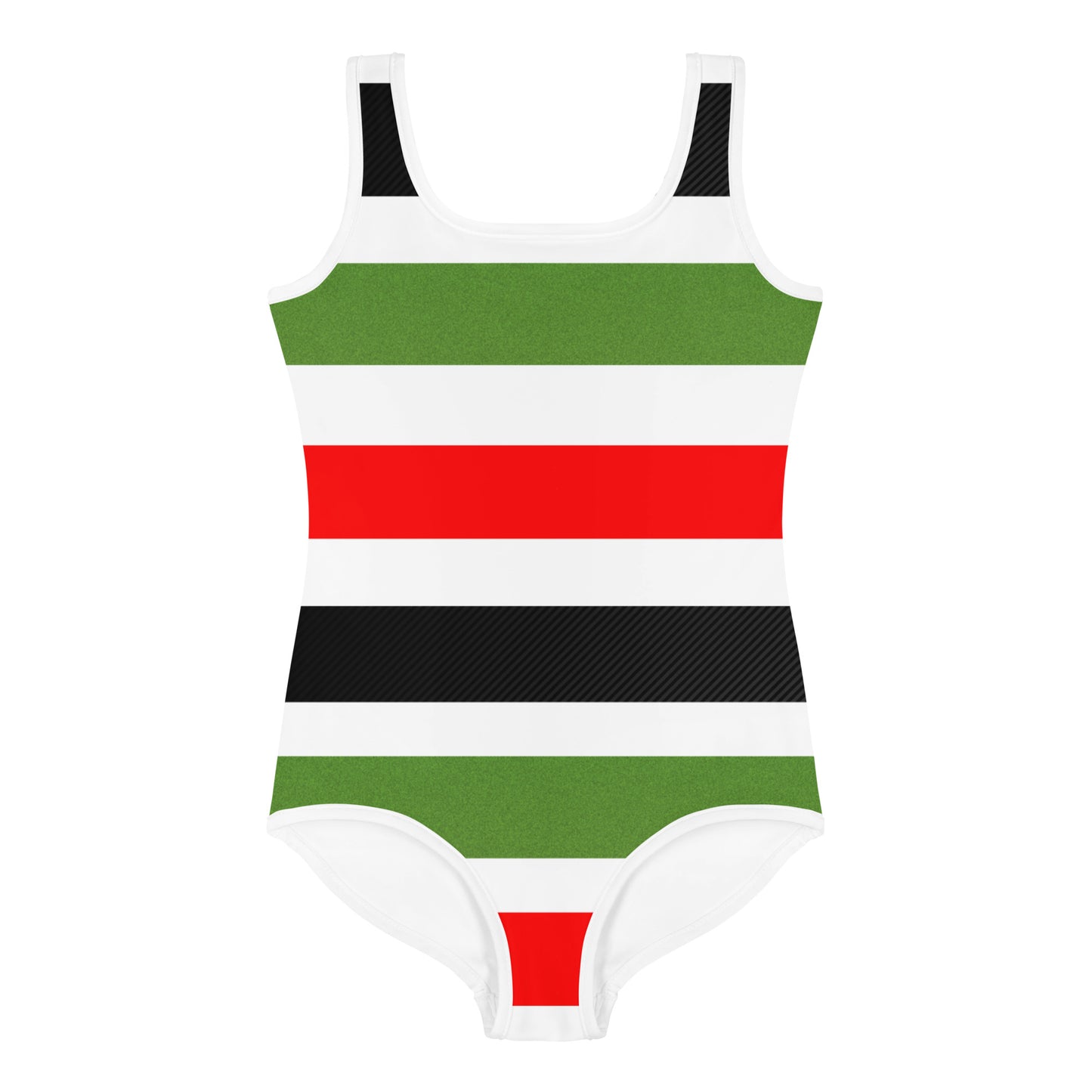PAN AFRICAN STRIPE All-Over Print Kids Swimsuit by SobG Designs