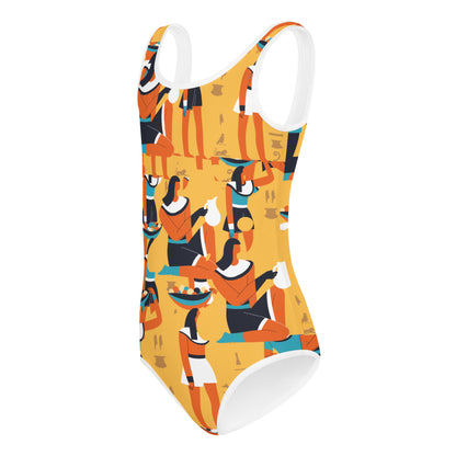 THE EGYPTIAN All-Over Print Kids Swimsuit by SobG Designs