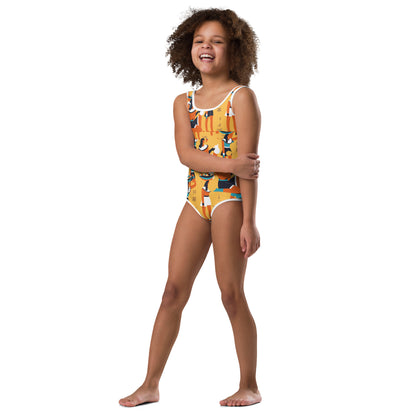 THE EGYPTIAN All-Over Print Kids Swimsuit by SobG Designs