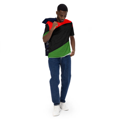 RED, BLACK, & GREEN Men's T-Shirt by SobG Designs