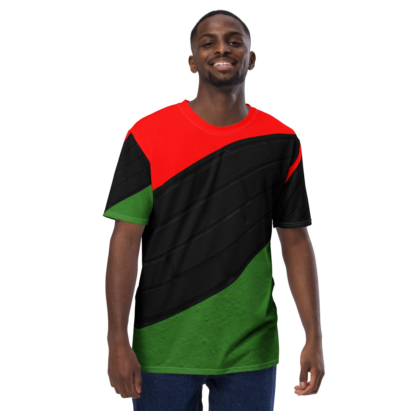 RED, BLACK, & GREEN Men's T-Shirt by SobG Designs