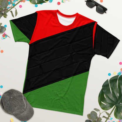 RED, BLACK, & GREEN Men's T-Shirt by SobG Designs