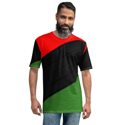 RED, BLACK, & GREEN Men's T-Shirt by SobG Designs