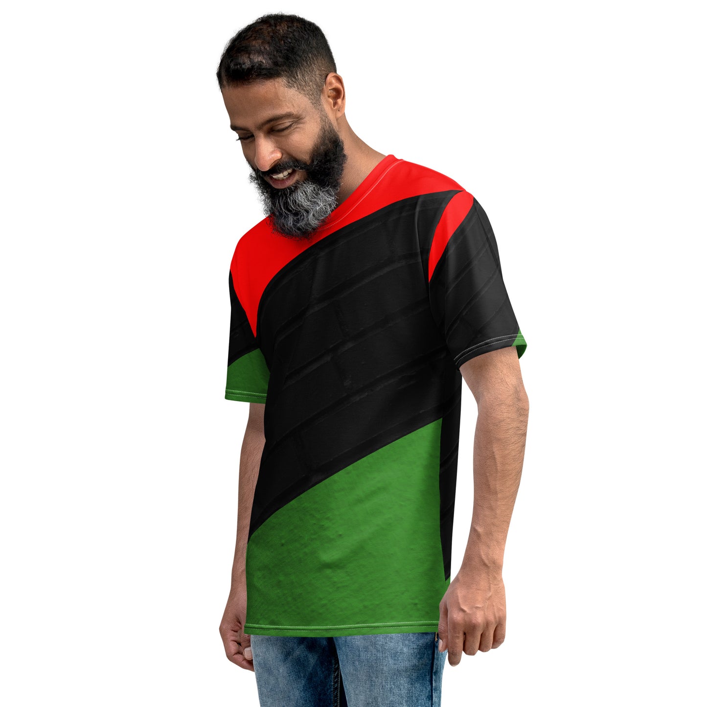 RED, BLACK, & GREEN Men's T-Shirt by SobG Designs