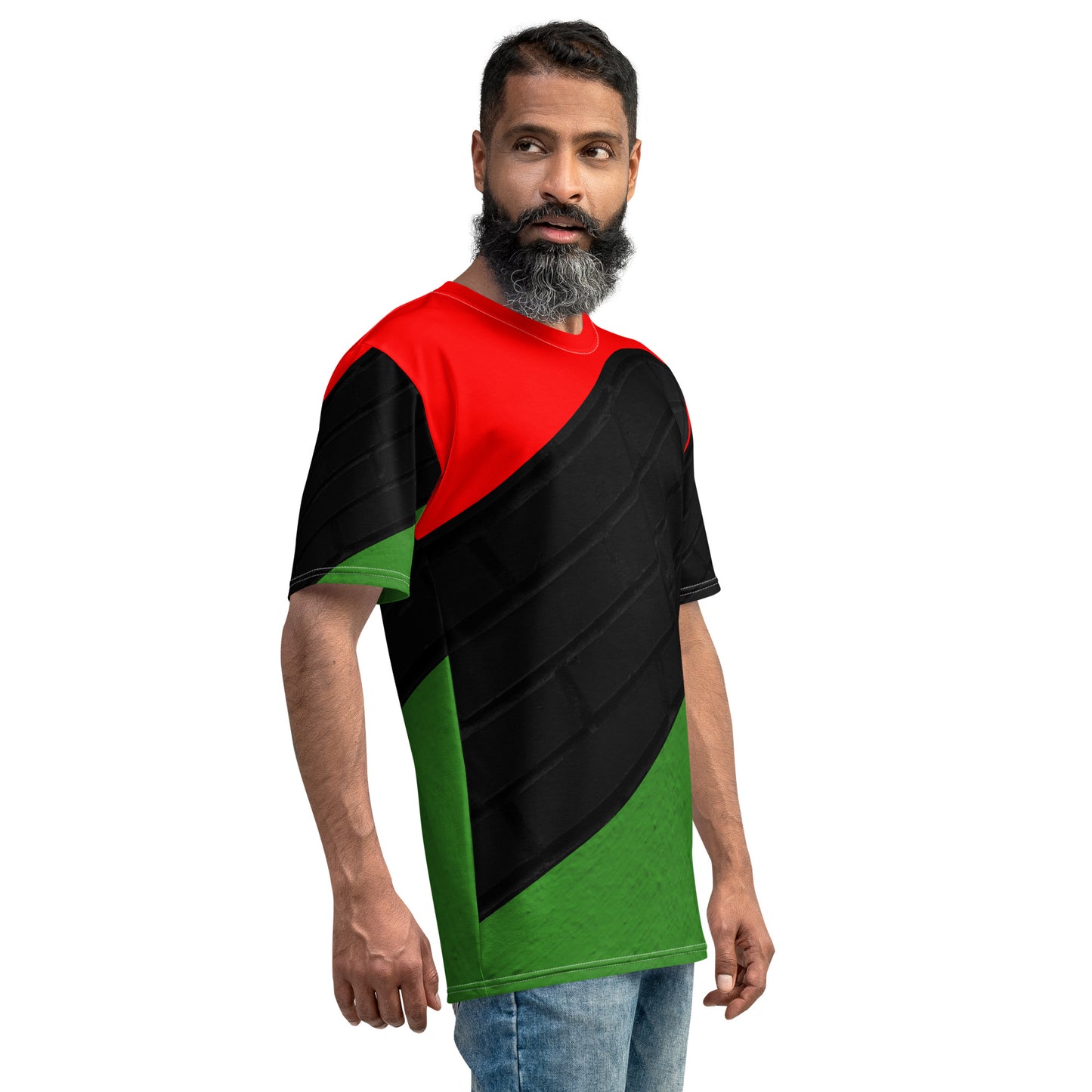 RED, BLACK, & GREEN Men's T-Shirt by SobG Designs