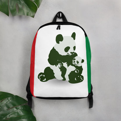 THE PANDA LOVE BACKPACK Minimalist Backpack by SobG Designs