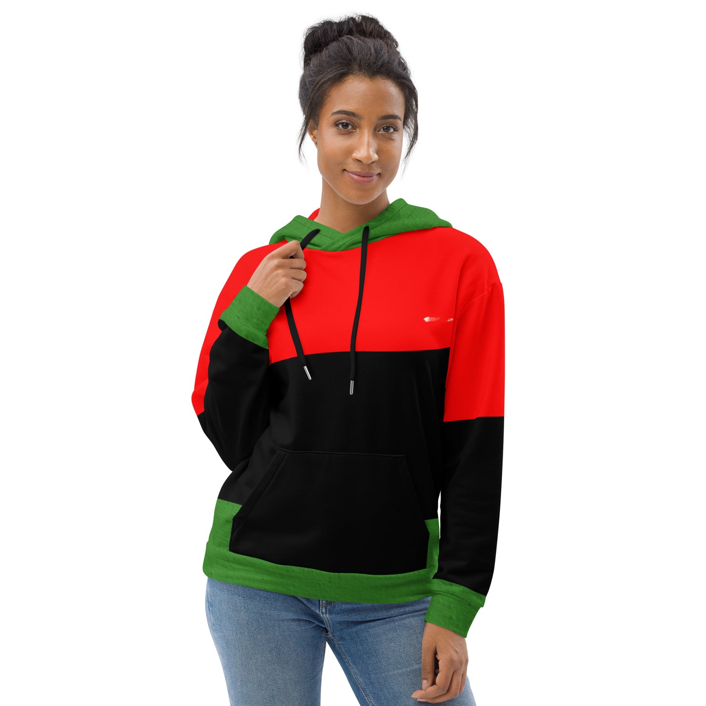 THE RED THE BLACK THE GREEN Unisex Hoodie by SobG Designs