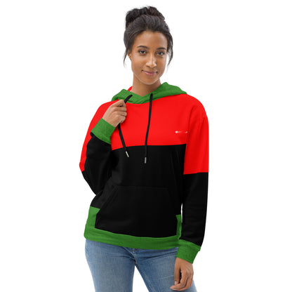 THE RED THE BLACK THE GREEN Unisex Hoodie by SobG Designs