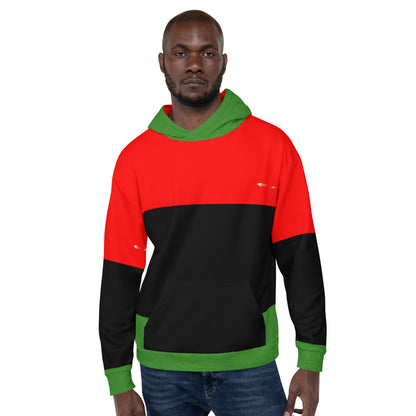 THE RED THE BLACK THE GREEN Unisex Hoodie by SobG Designs