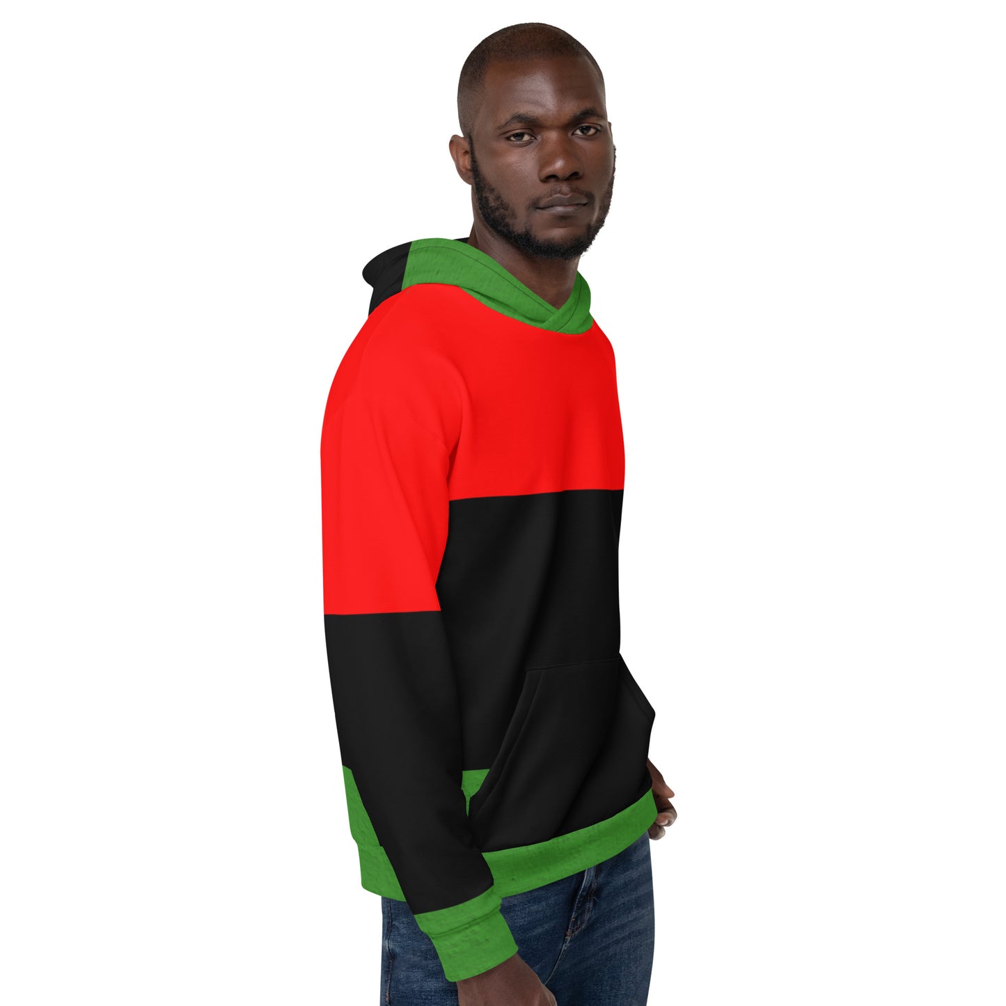 THE RED THE BLACK THE GREEN Unisex Hoodie by SobG Designs