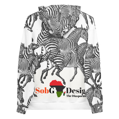 THE ZEBRA AOP Unisex Hoodie by SobG Designs
