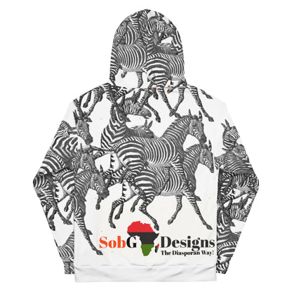 THE ZEBRA AOP Unisex Hoodie by SobG Designs