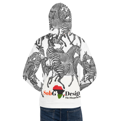 THE ZEBRA AOP Unisex Hoodie by SobG Designs