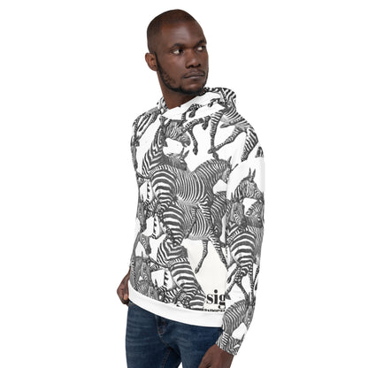 THE ZEBRA AOP Unisex Hoodie by SobG Designs