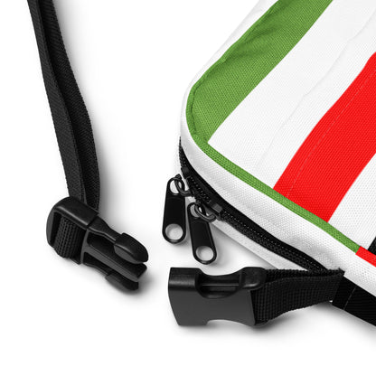 PAN - AFRICAN STRIPE Utility Crossbody Bag by SobG Designs