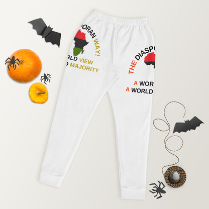 THE DIASPORAN WAY! A WORLD VIEW A WORLD MAJORITY Women's Joggers by SobG Designs