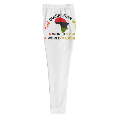 THE DIASPORAN WAY! A WORLD VIEW A WORLD MAJORITY Women's Joggers by SobG Designs
