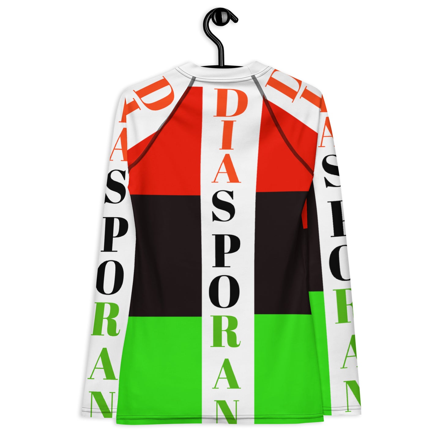 DIASPORAN AOP Women's Rash Guard by SobG Designs