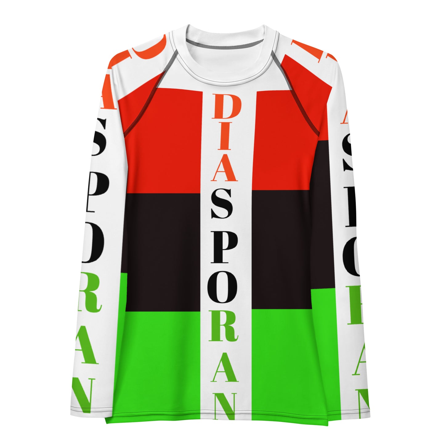 DIASPORAN AOP Women's Rash Guard by SobG Designs