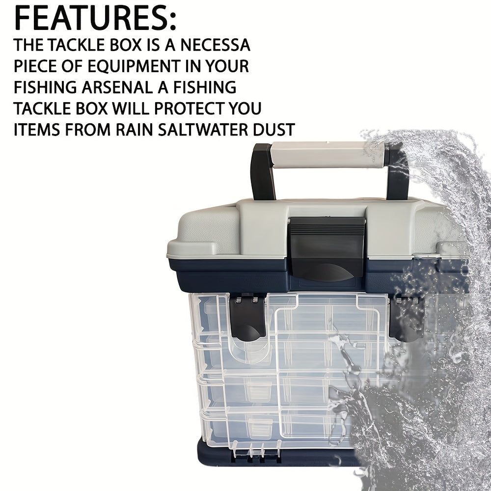 4-Tier Portable Fishing Tackle Storage Box-2