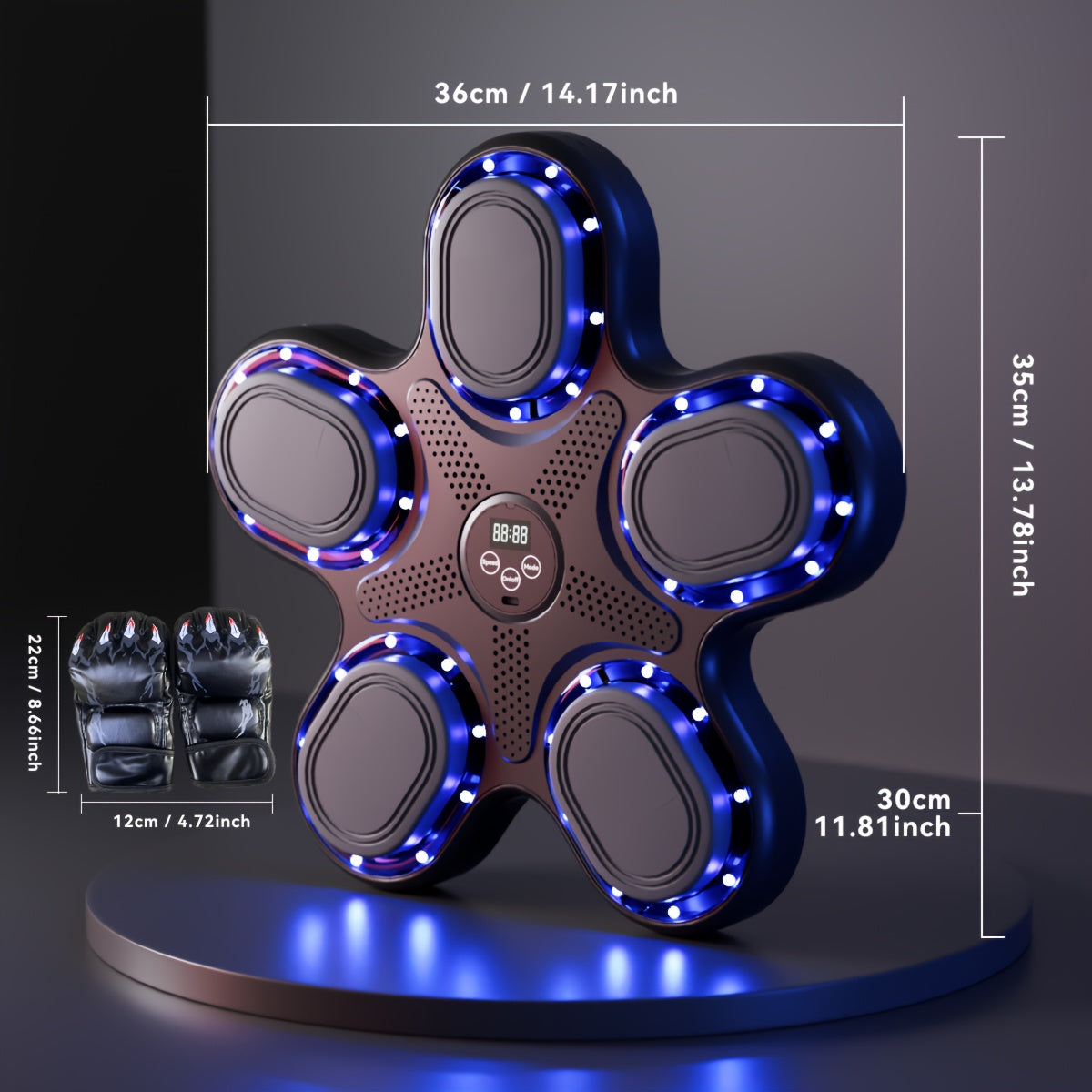 Smart Music Boxing Trainer Wall-Mounted Fitness Pad-4