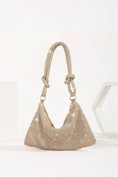 Golden Party Club Evening Daily Hot Drill Zipper Shoulder Bags Handbags