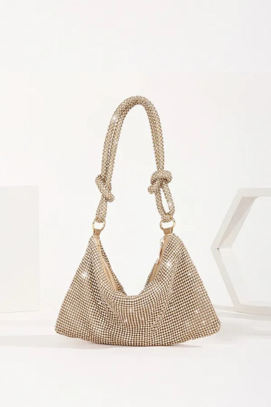 Golden Party Club Evening Daily Hot Drill Zipper Shoulder Bags Handbags