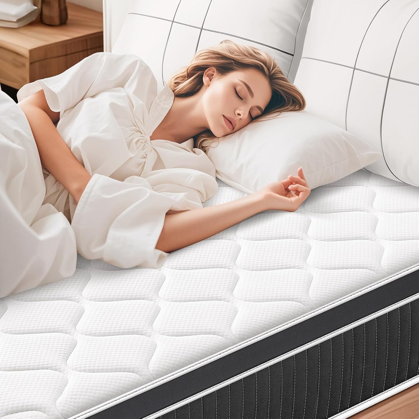 Medium Firm Queen Hybrid Mattress for Ultimate Comfort-4