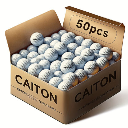 2-Ply Golf Balls with 332 Dimples (50pcs)-0