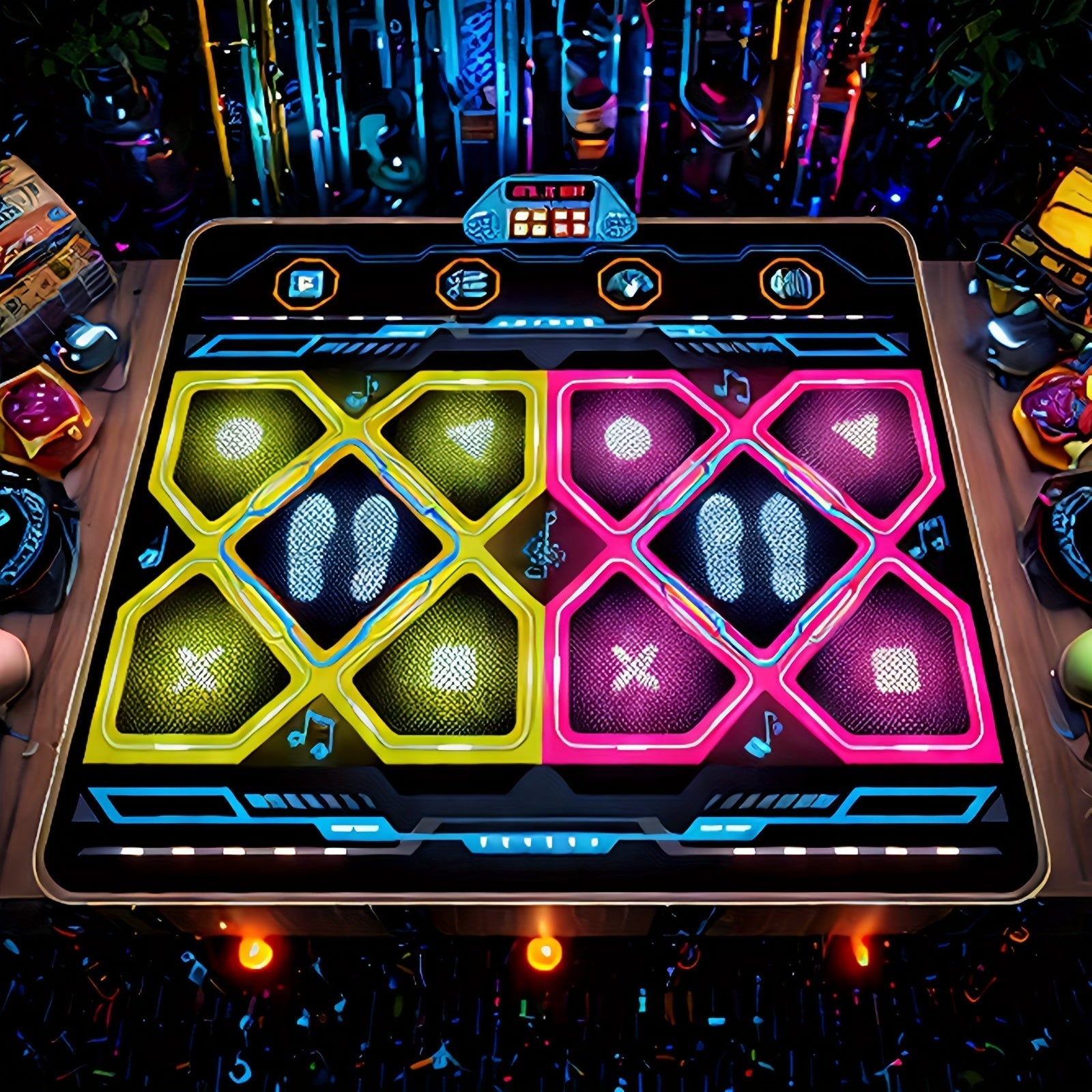 Double Electronic Dance Mat for Kids and Adults-3