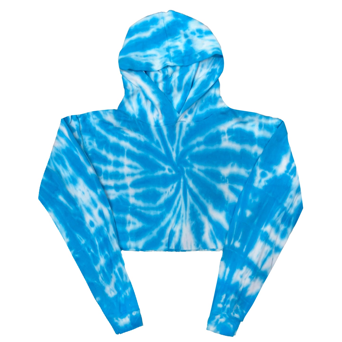 6036TD - Women's Cropped Tie Dye Hoodie-5