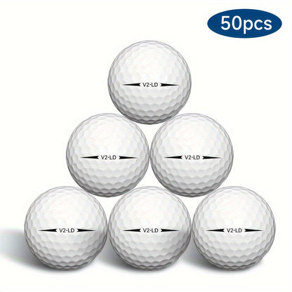 2-Ply Golf Balls with 332 Dimples (50pcs)-1