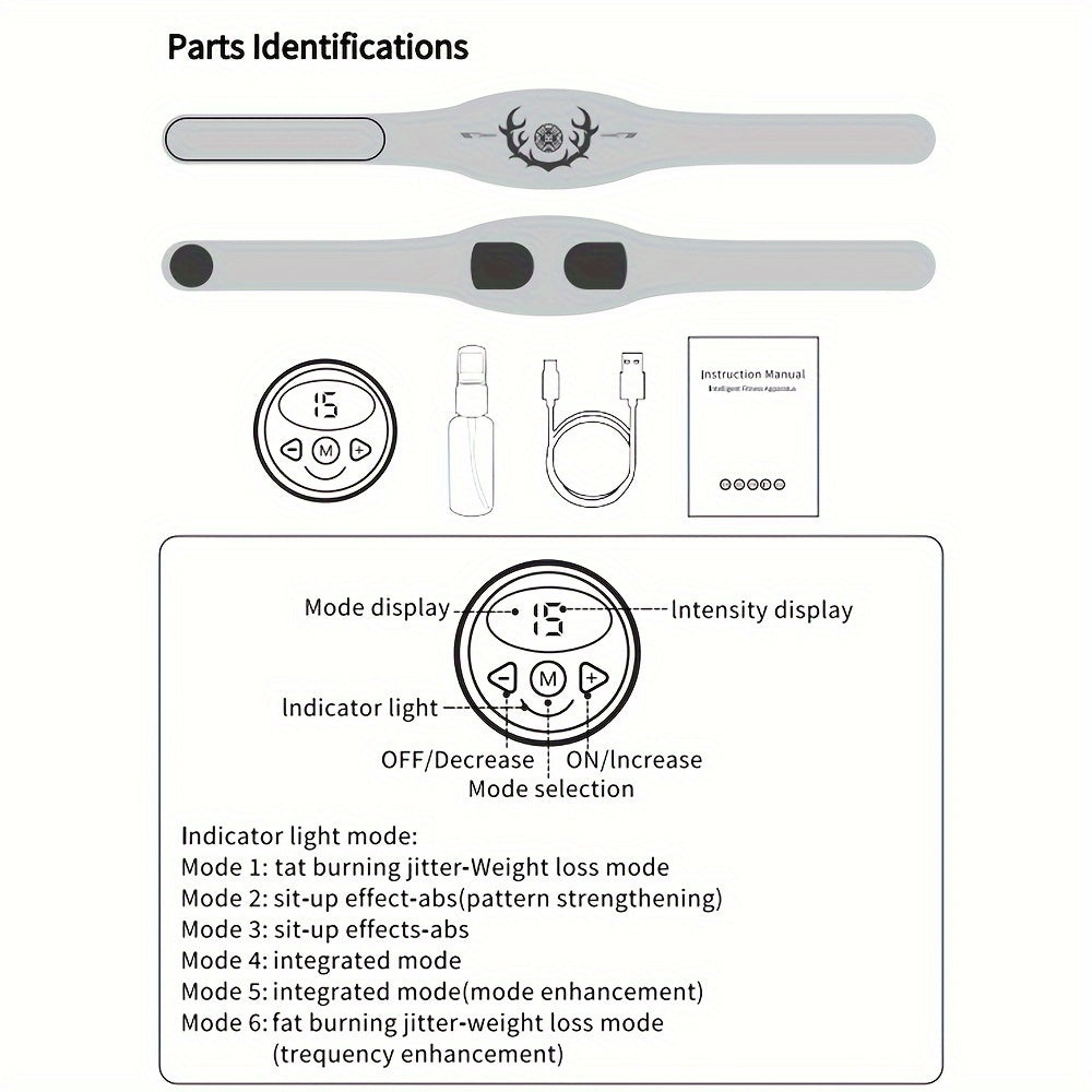 Abdominal Muscle Trainer -  Fitness Belt(Blue)-1