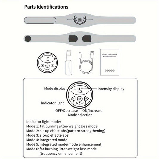 Abdominal Muscle Trainer -  Fitness Belt(Blue)-1